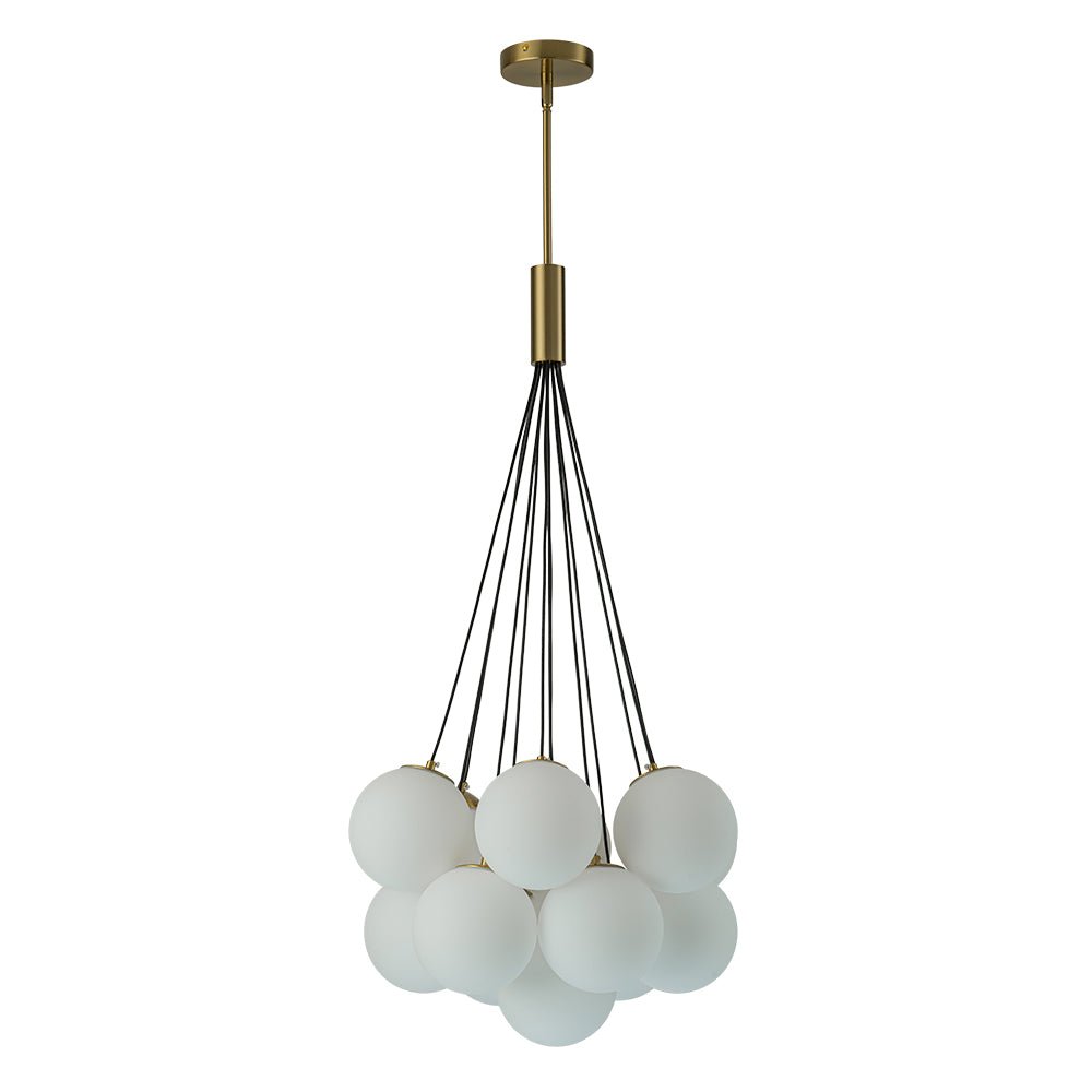 Mjuka Cloud Style Opal Glass Chandelier Pendant Light - Lamp Copper