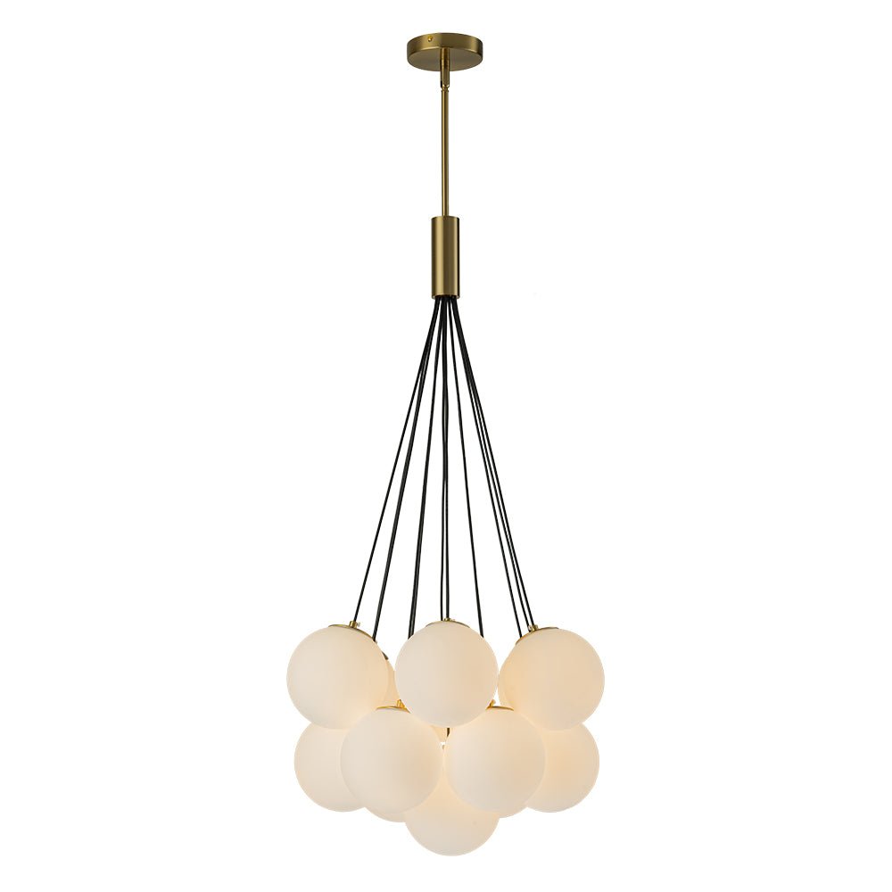 Mjuka Cloud Style Opal Glass Chandelier Pendant Light - Lamp Copper