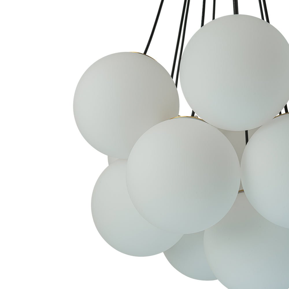 Mjuka Cloud Style Opal Glass Chandelier Pendant Light - Lamp Copper