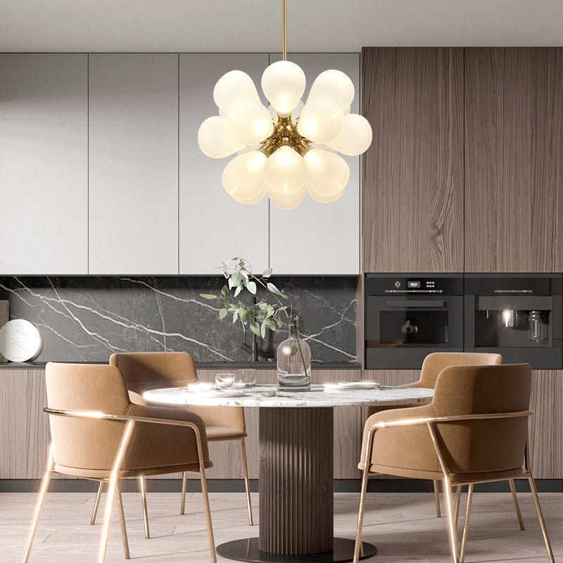 Jarnbrul Modern Glass Chandelier - Lamp Copper