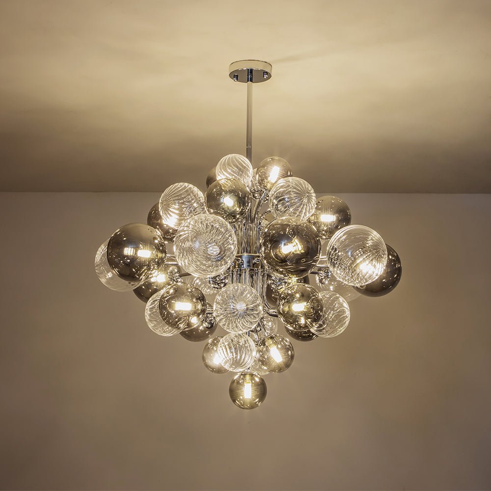 Virela Postmodern luxury Glass Chandelier - Lamp Copper