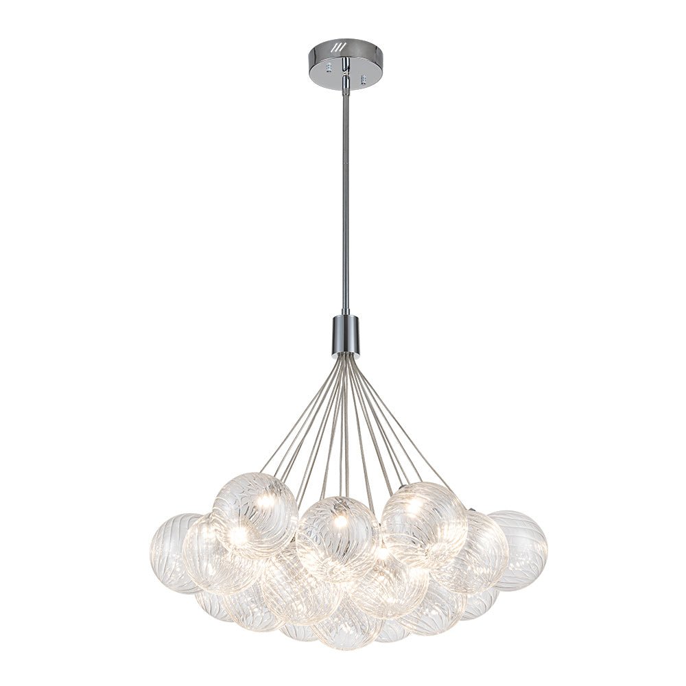 Waegn Modern Glass Metal Chandelier - Lamp Copper