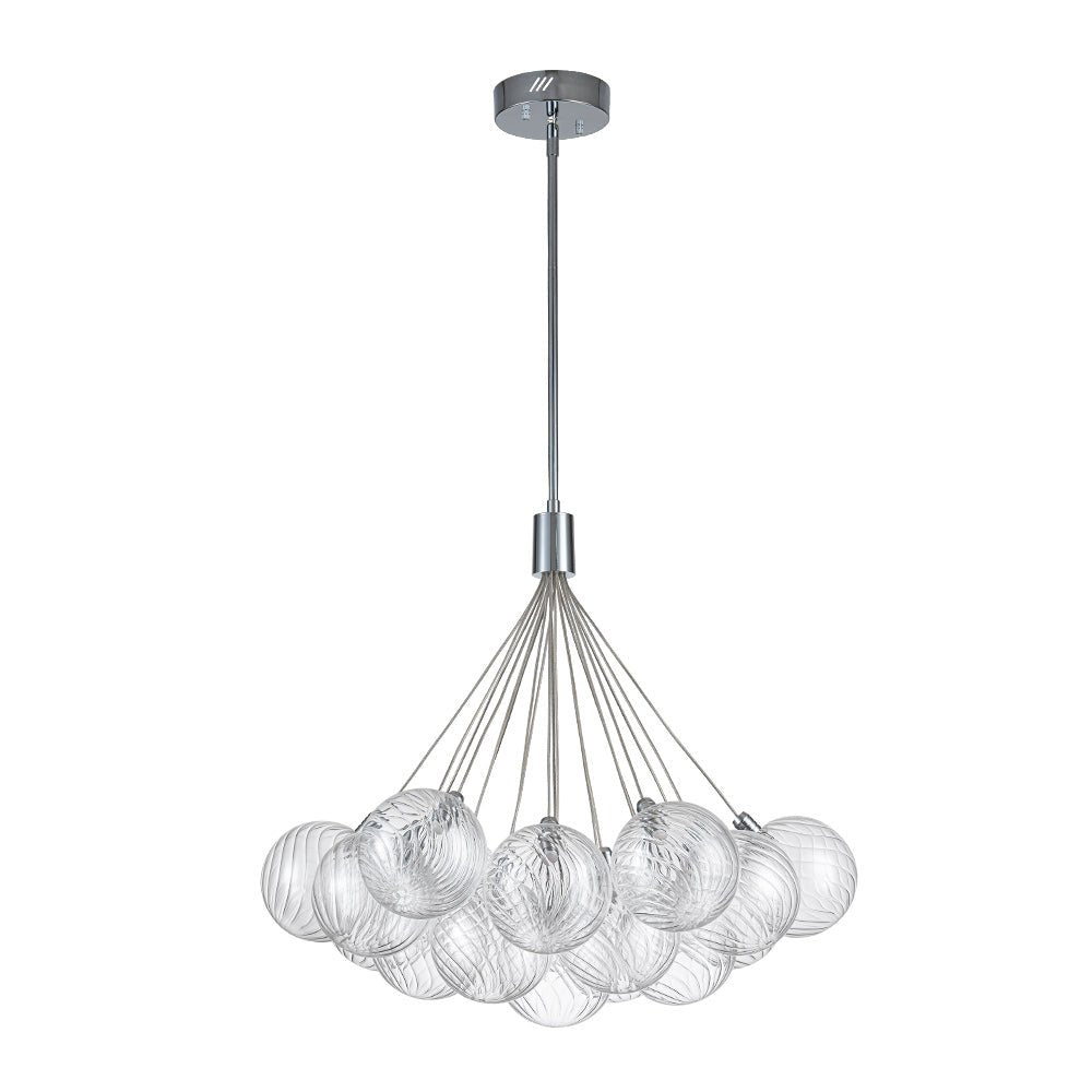 Waegn Modern Glass Metal Chandelier - Lamp Copper