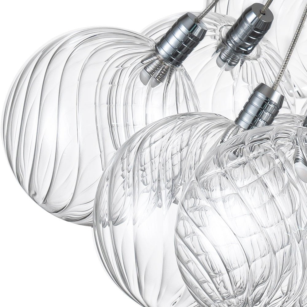 Waegn Modern Glass Metal Chandelier - Lamp Copper