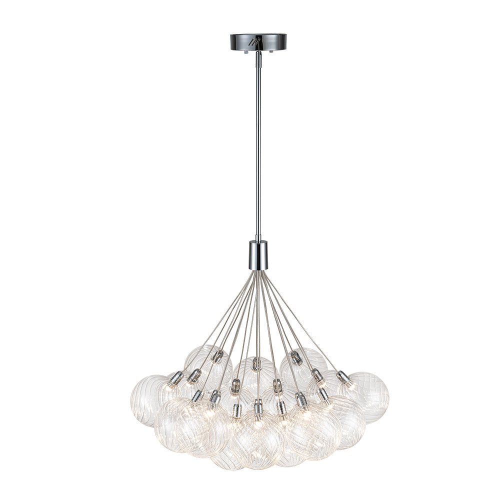 Waegn Modern Glass Metal Chandelier - Lamp Copper
