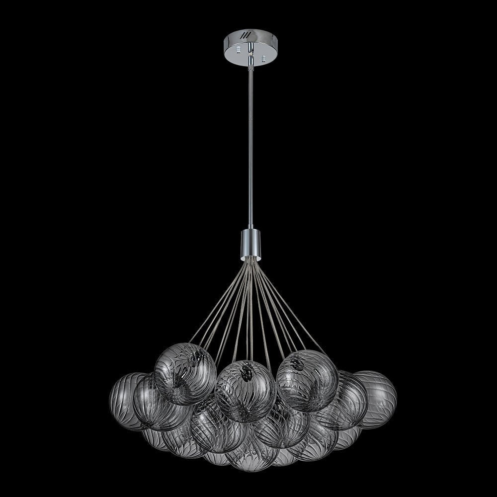 Waegn Modern Glass Metal Chandelier - Lamp Copper
