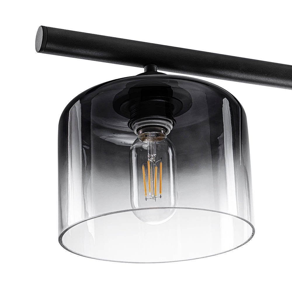 Valion Contemporary Gradual Smoked Glass Chandelier - Lamp Copper