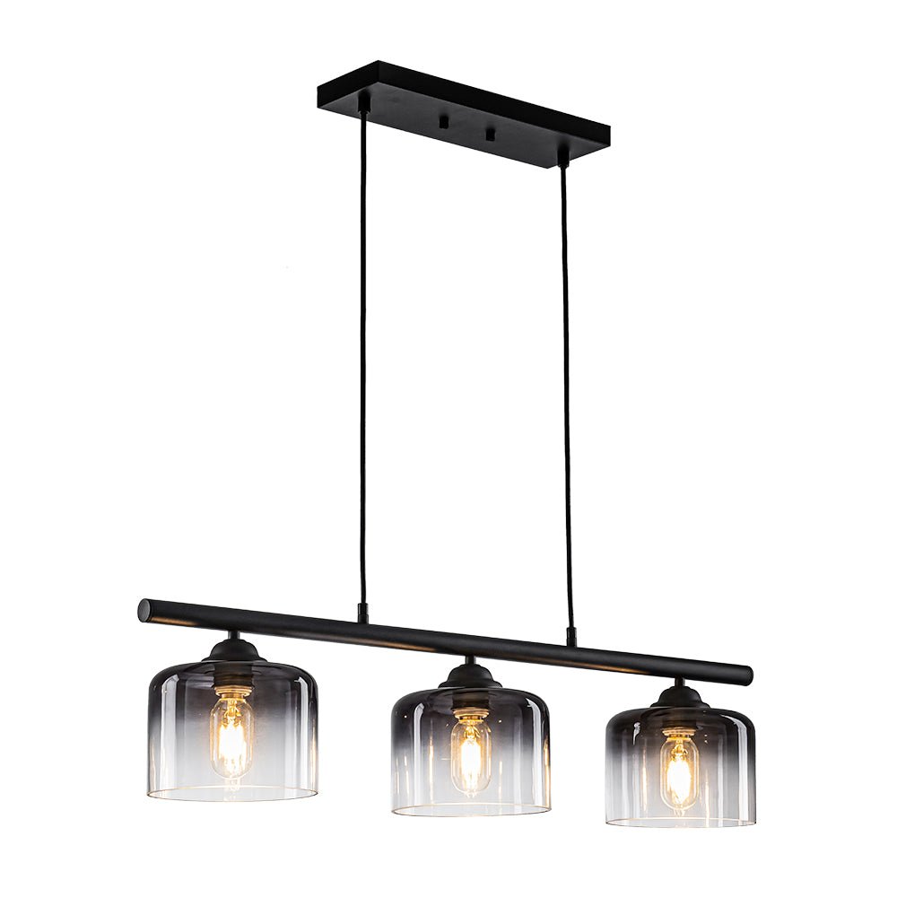Valion Contemporary Gradual Smoked Glass Chandelier - Lamp Copper