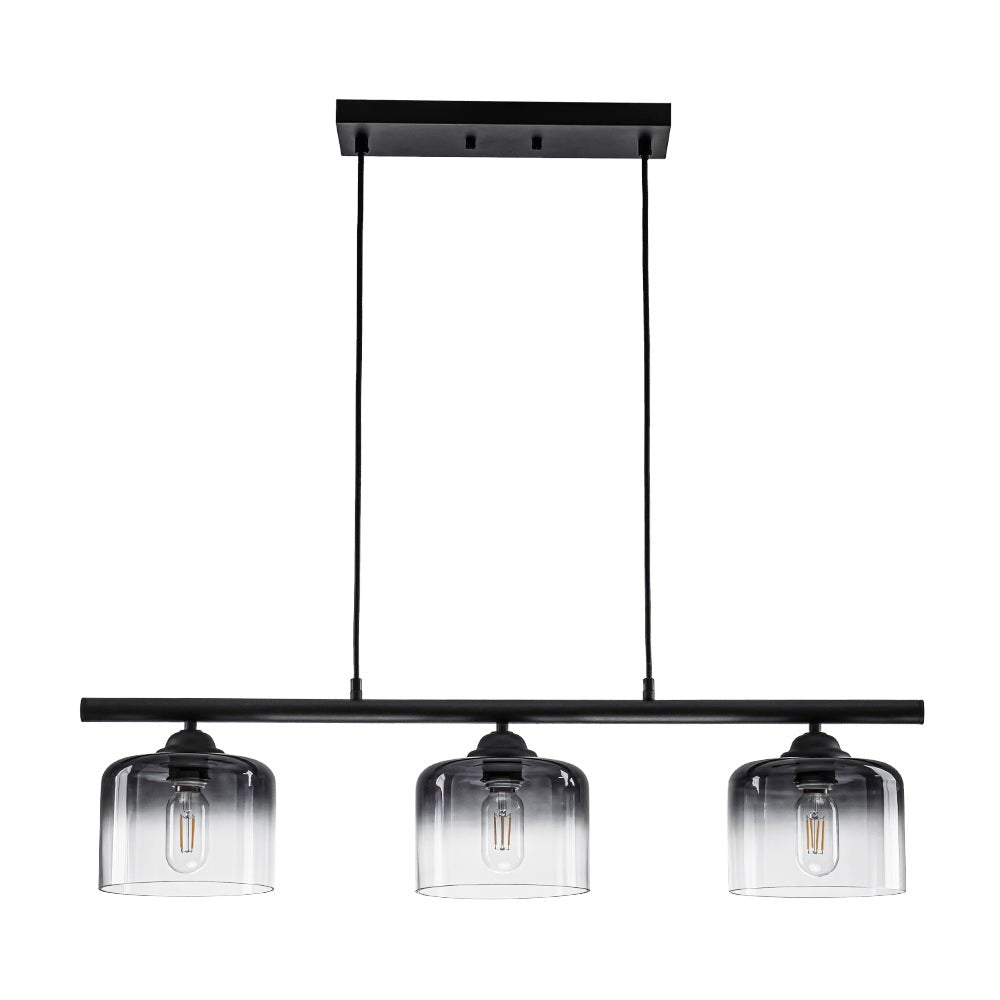 Valion Contemporary Gradual Smoked Glass Chandelier - Lamp Copper