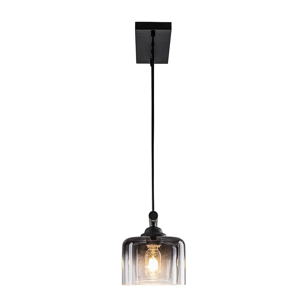 Valion Contemporary Gradual Smoked Glass Chandelier - Lamp Copper