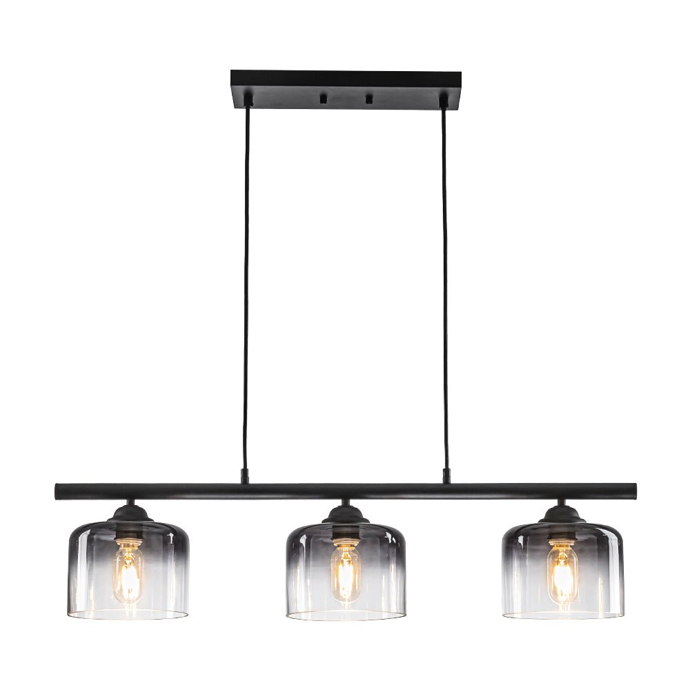 Valion Contemporary Gradual Smoked Glass Chandelier - Lamp Copper