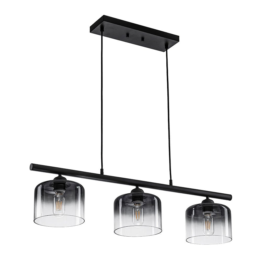 Valion Contemporary Gradual Smoked Glass Chandelier - Lamp Copper