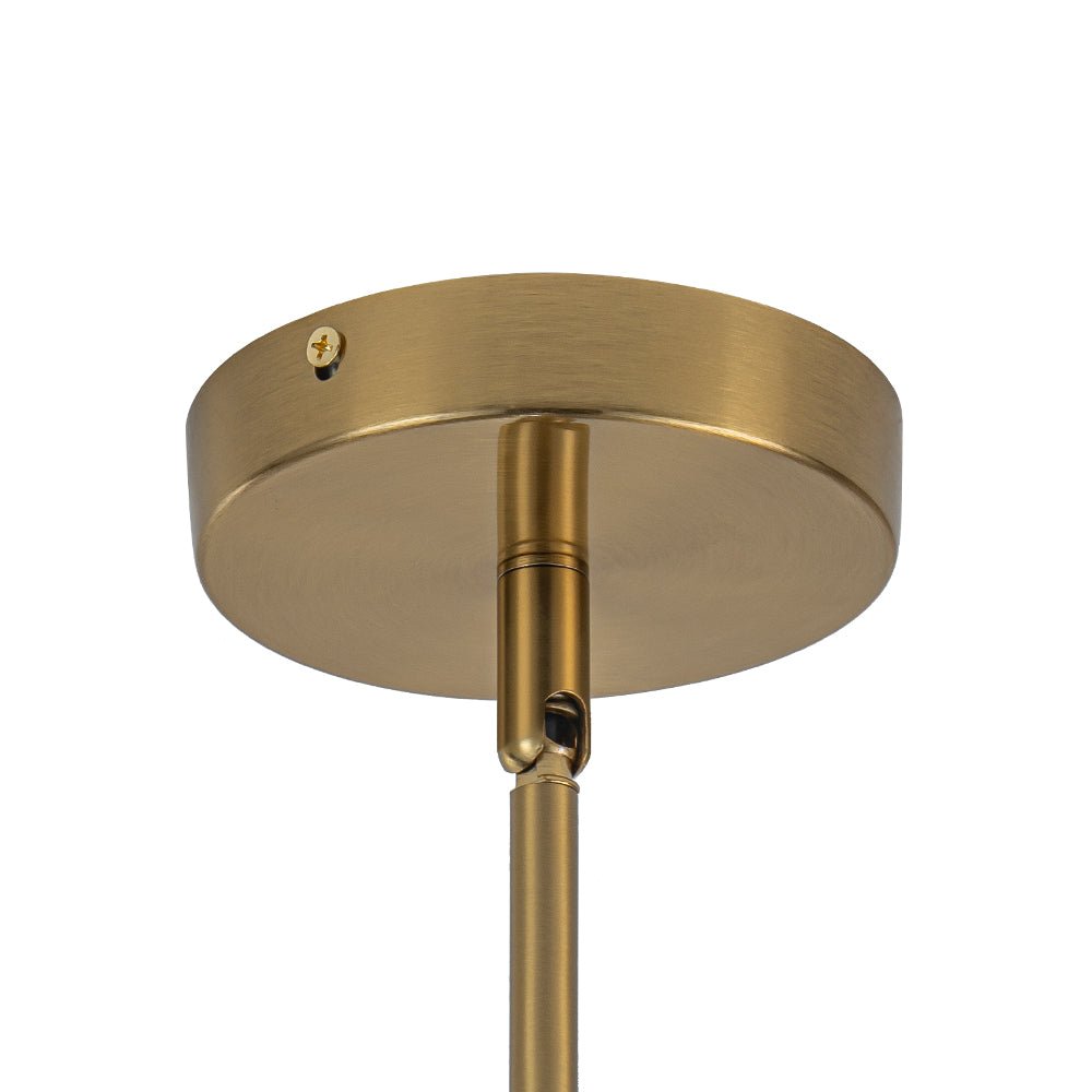 Jarnbruva Contemporary Cluster Seeded Glass Chandelier - Lamp Copper