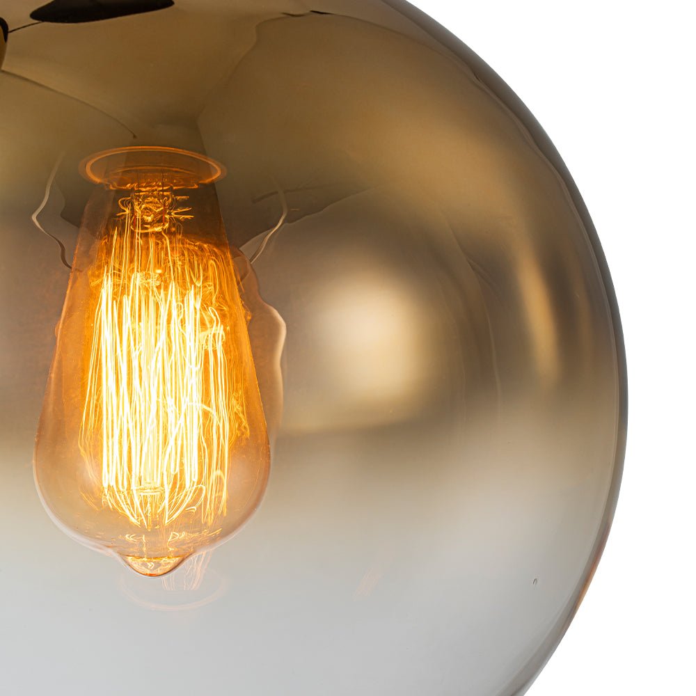 Ostruvix Contemporary Polished Gradual Glass Pendant Light - Lamp Copper