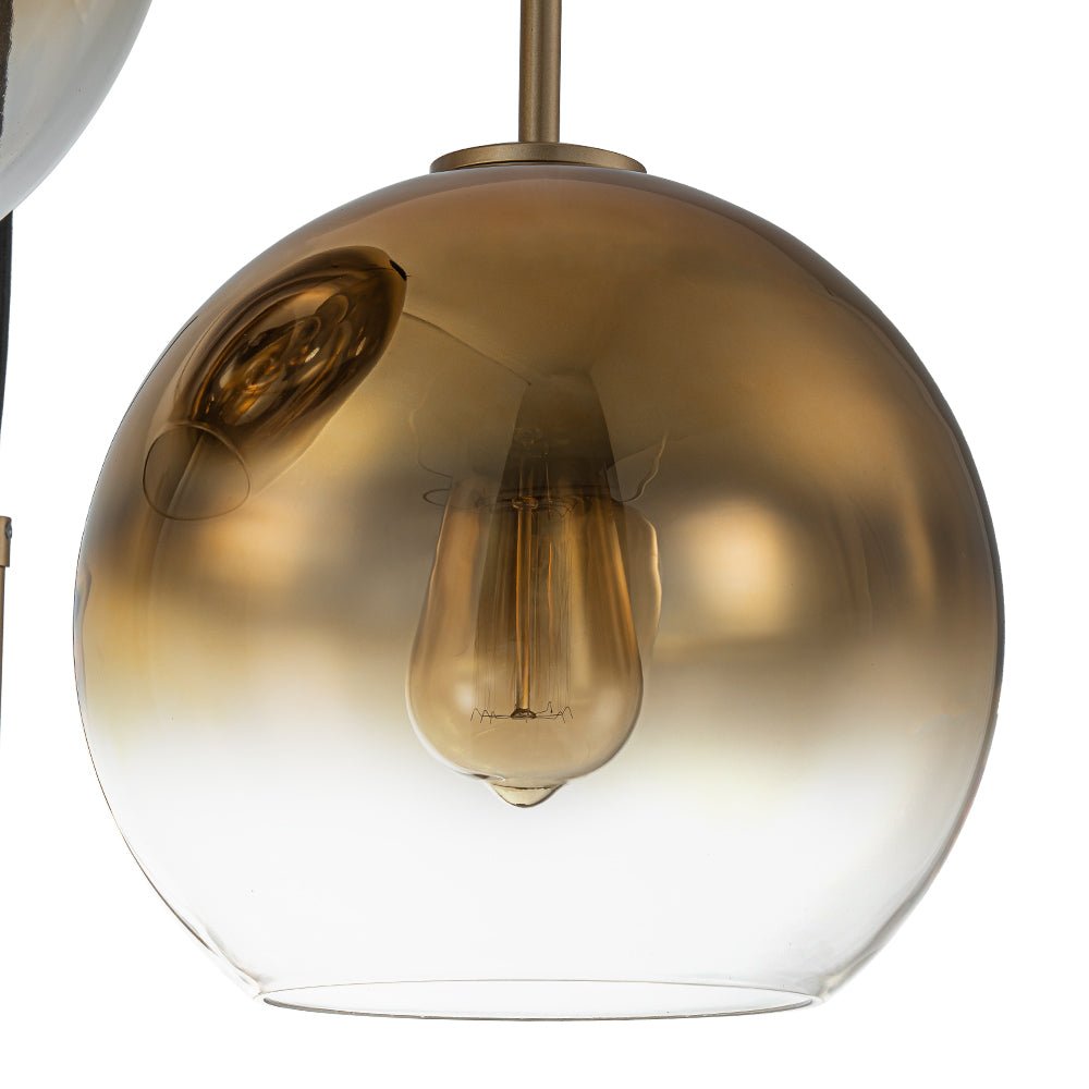 Ostruvix Contemporary Polished Gradual Glass Pendant Light - Lamp Copper