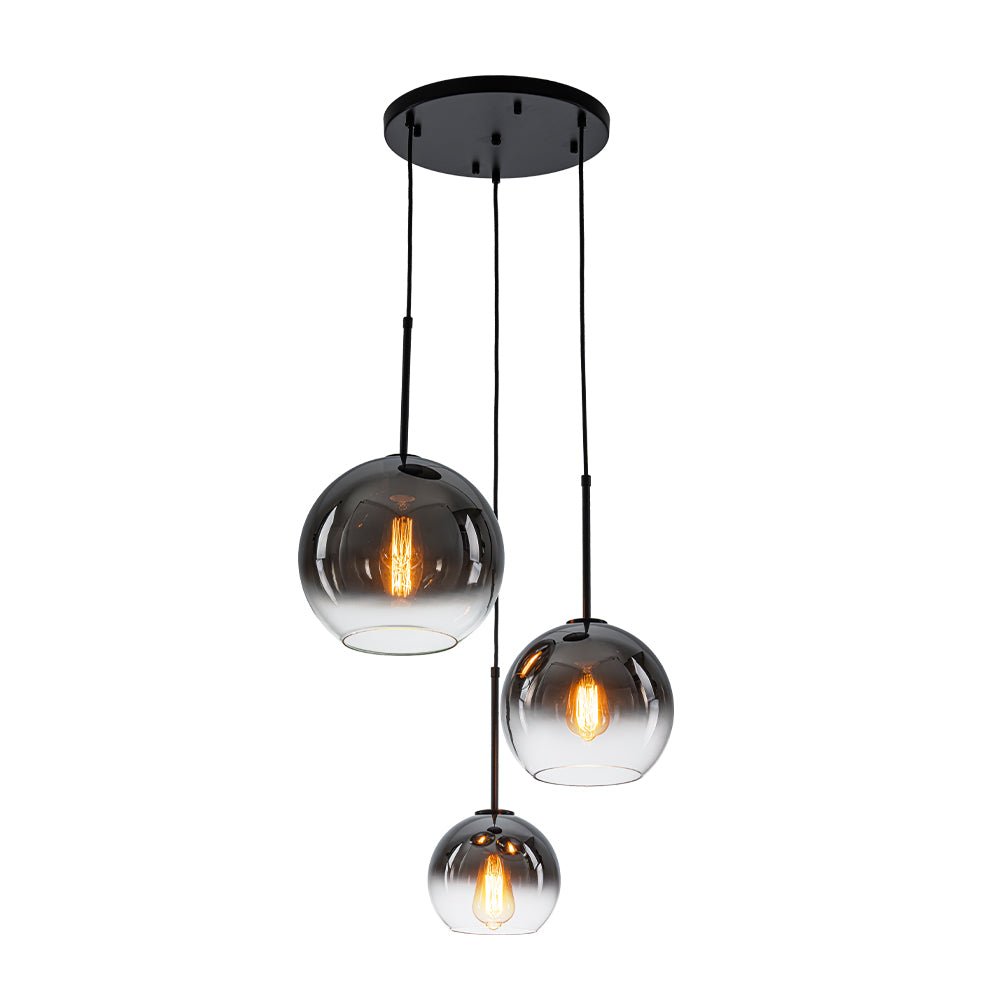 Ostruvix Contemporary Polished Gradual Glass Pendant Light - Lamp Copper