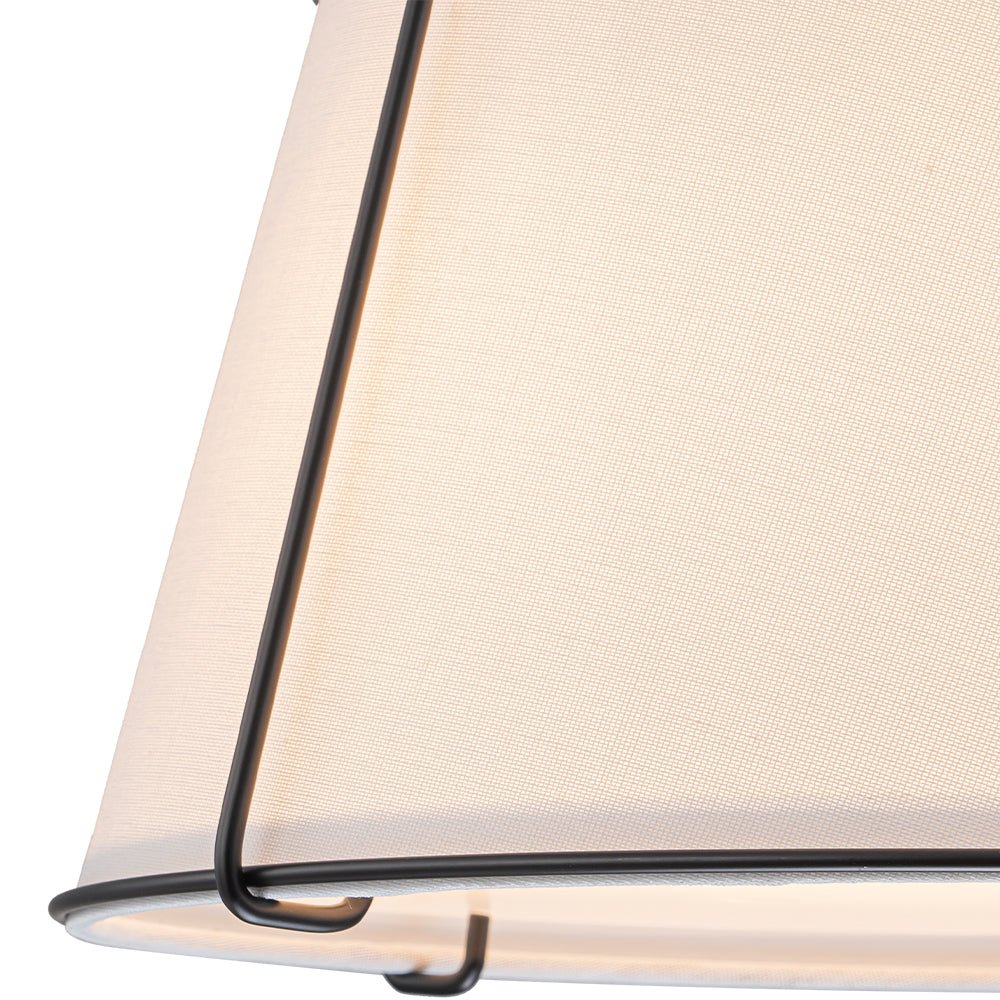 Vesina Linen Metal Semi Flush Mount Ceiling Light - Lamp Copper