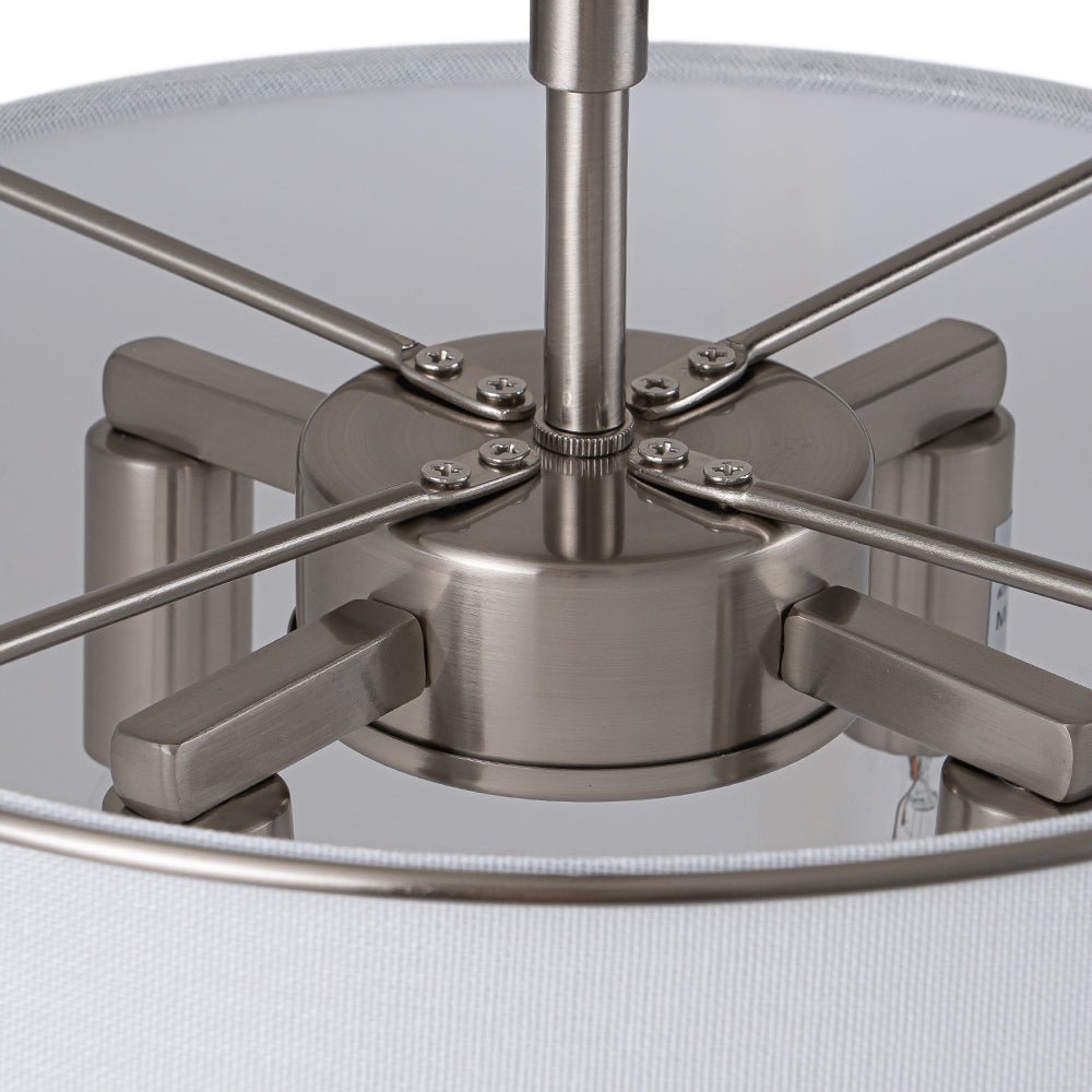 Vesina Linen Metal Semi Flush Mount Ceiling Light - Lamp Copper