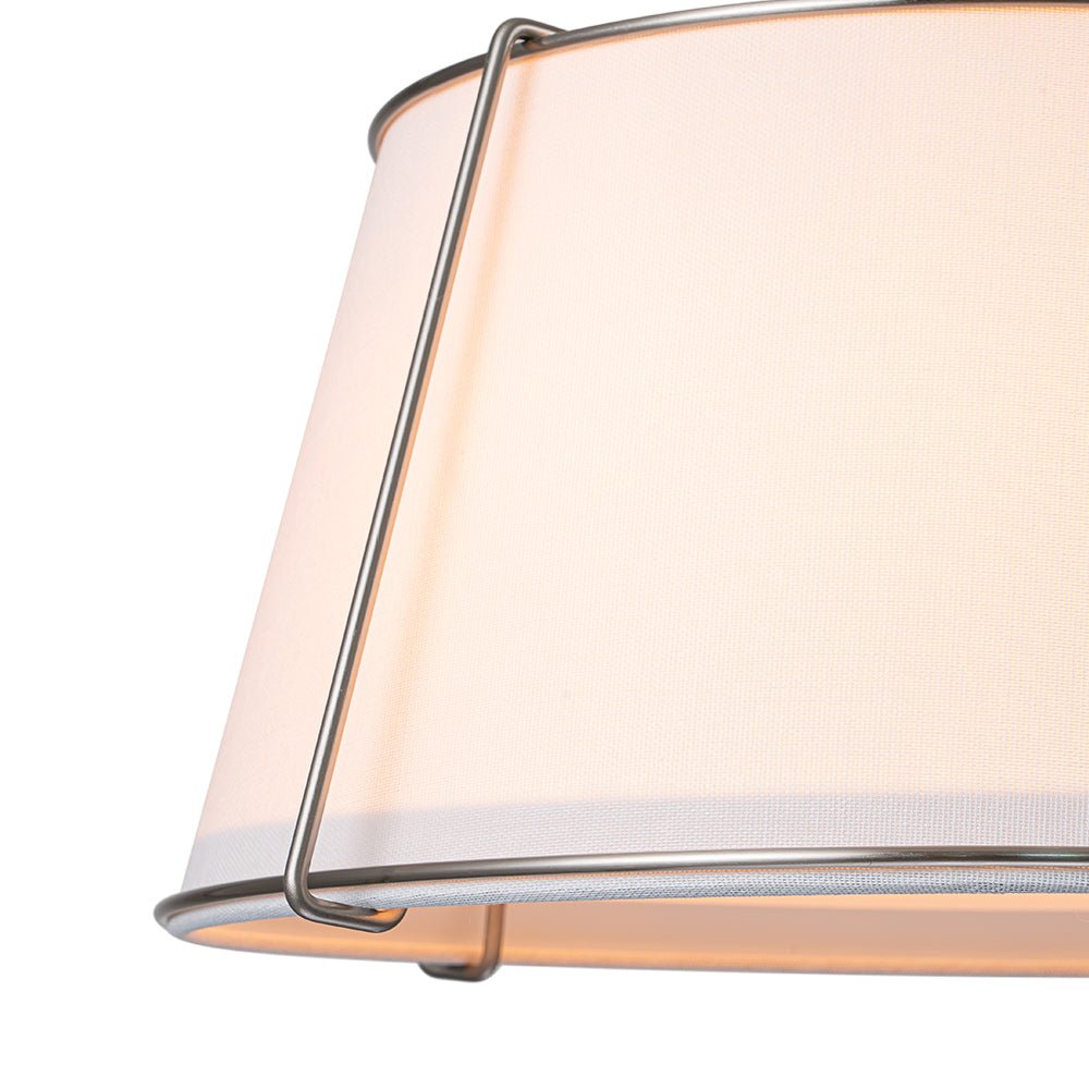 Vesina Linen Metal Semi Flush Mount Ceiling Light - Lamp Copper