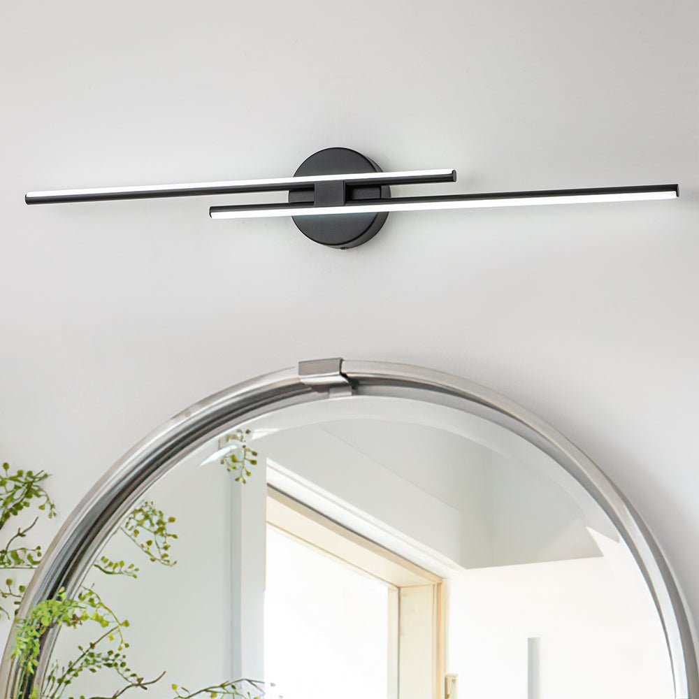 Vesira Modern Linear Metal LED Wall Sconce Vanity Light - Lamp Copper