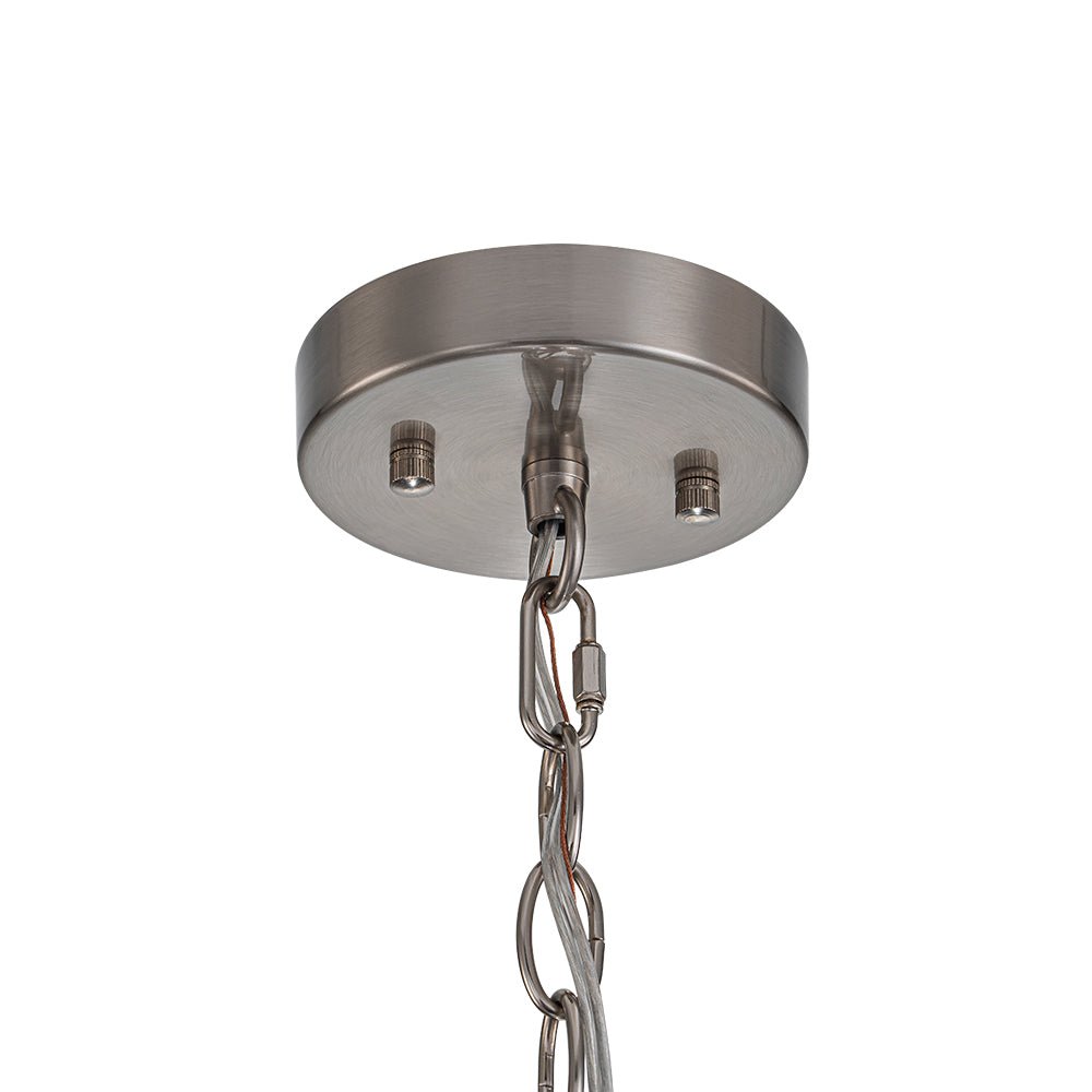 Glant Minimalist Glass Cylinder Cage Pendant - Lamp Copper