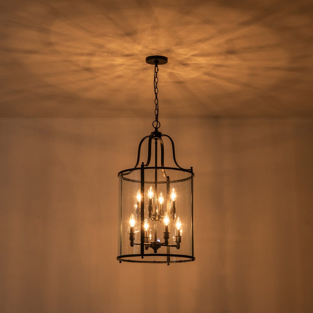 Norviah Traditional Glass Pendant Light - Lamp Copper