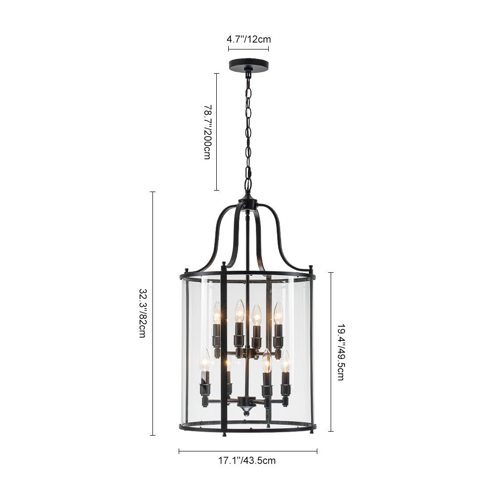 Norviah Traditional Glass Pendant Light - Lamp Copper
