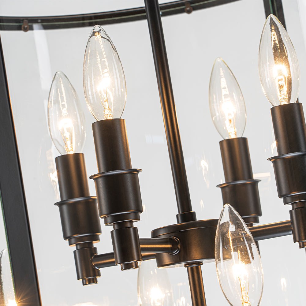 Norviah Traditional Glass Pendant Light - Lamp Copper