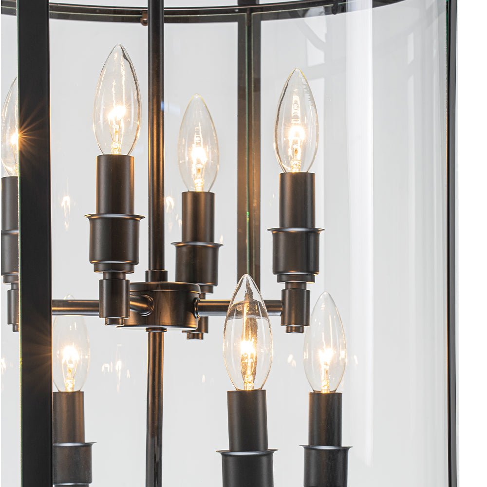 Norviah Traditional Glass Pendant Light - Lamp Copper