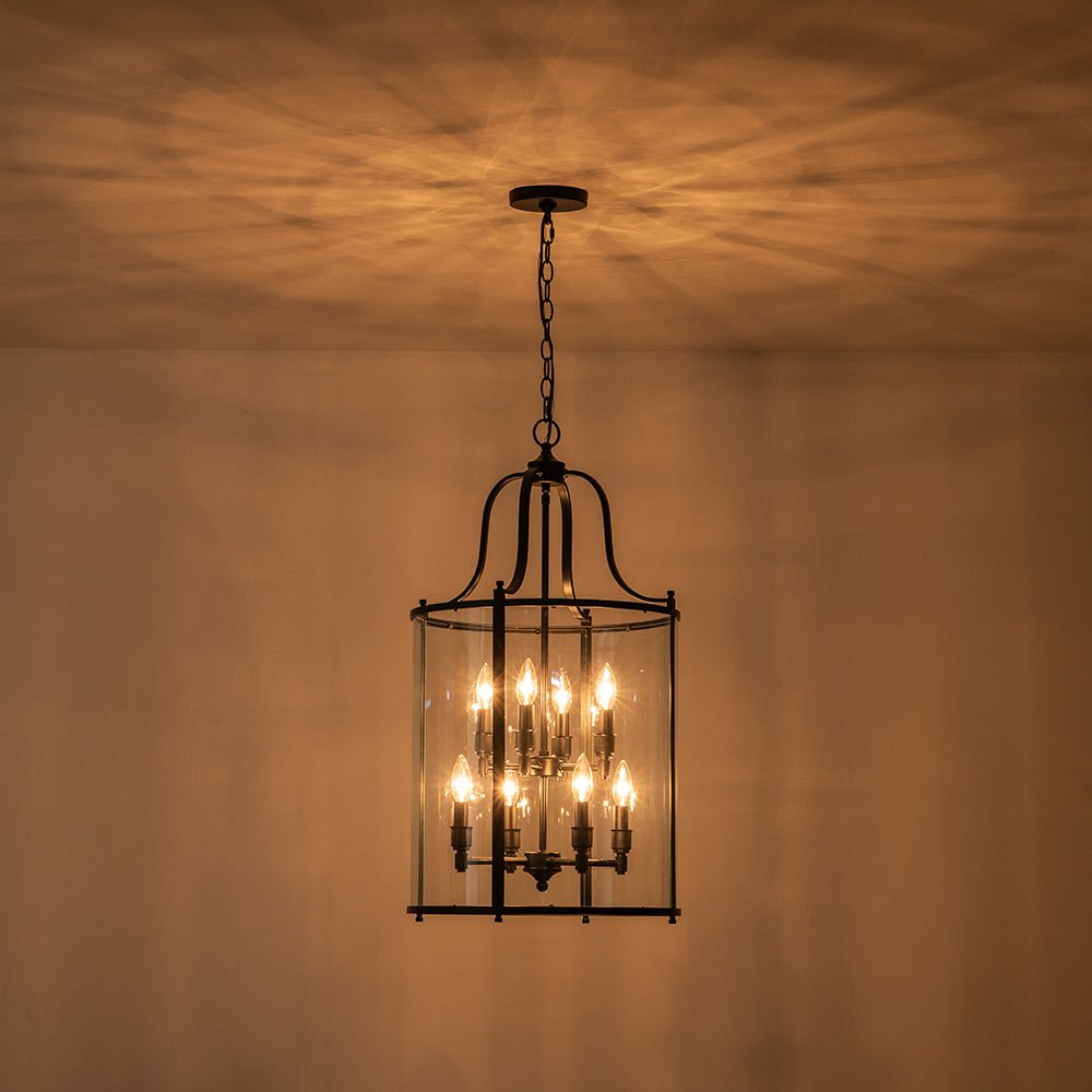 Norviah Traditional Glass Pendant Light - Lamp Copper