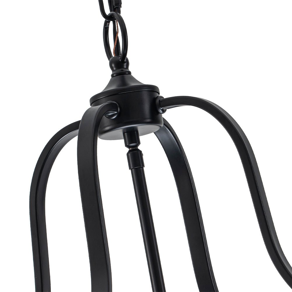 Norviah Traditional Glass Pendant Light - Lamp Copper