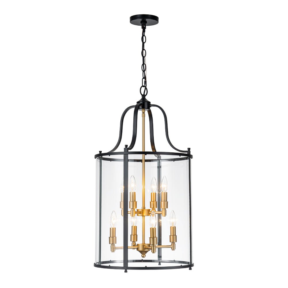 Norviah Traditional Glass Pendant Light - Lamp Copper
