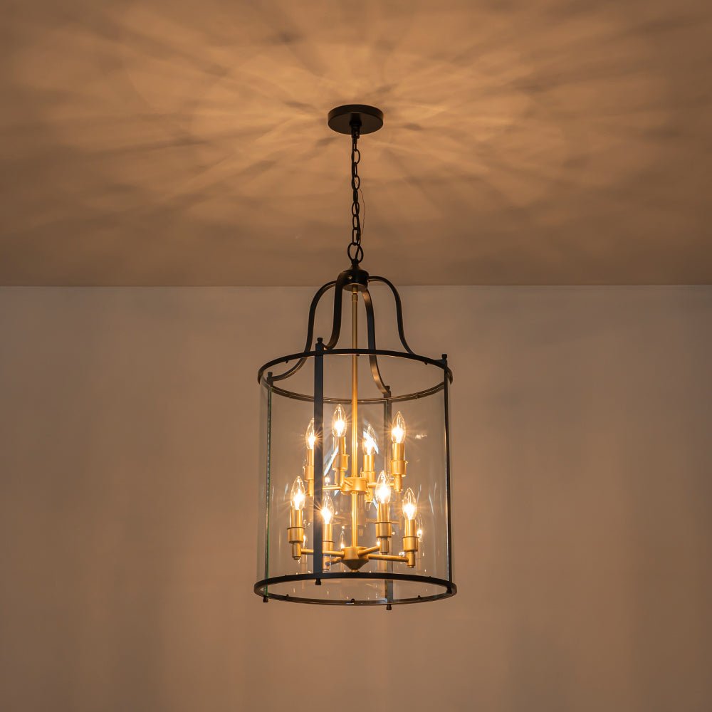 Norviah Traditional Glass Pendant Light - Lamp Copper