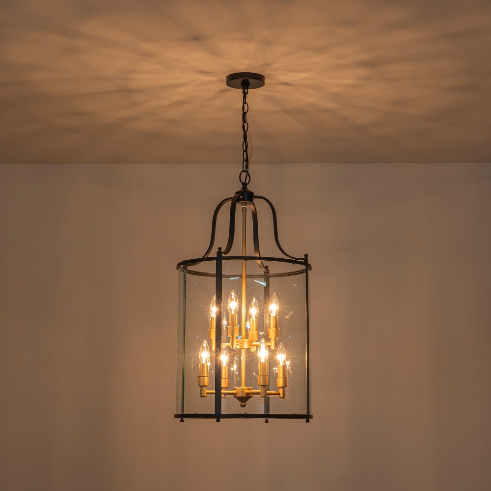 Norviah Traditional Glass Pendant Light - Lamp Copper