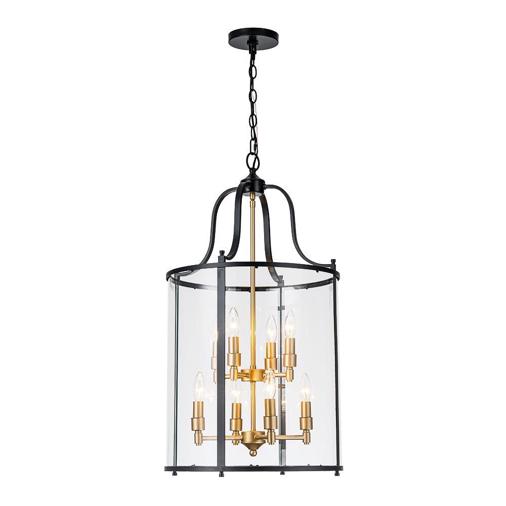 Norviah Traditional Glass Pendant Light - Lamp Copper