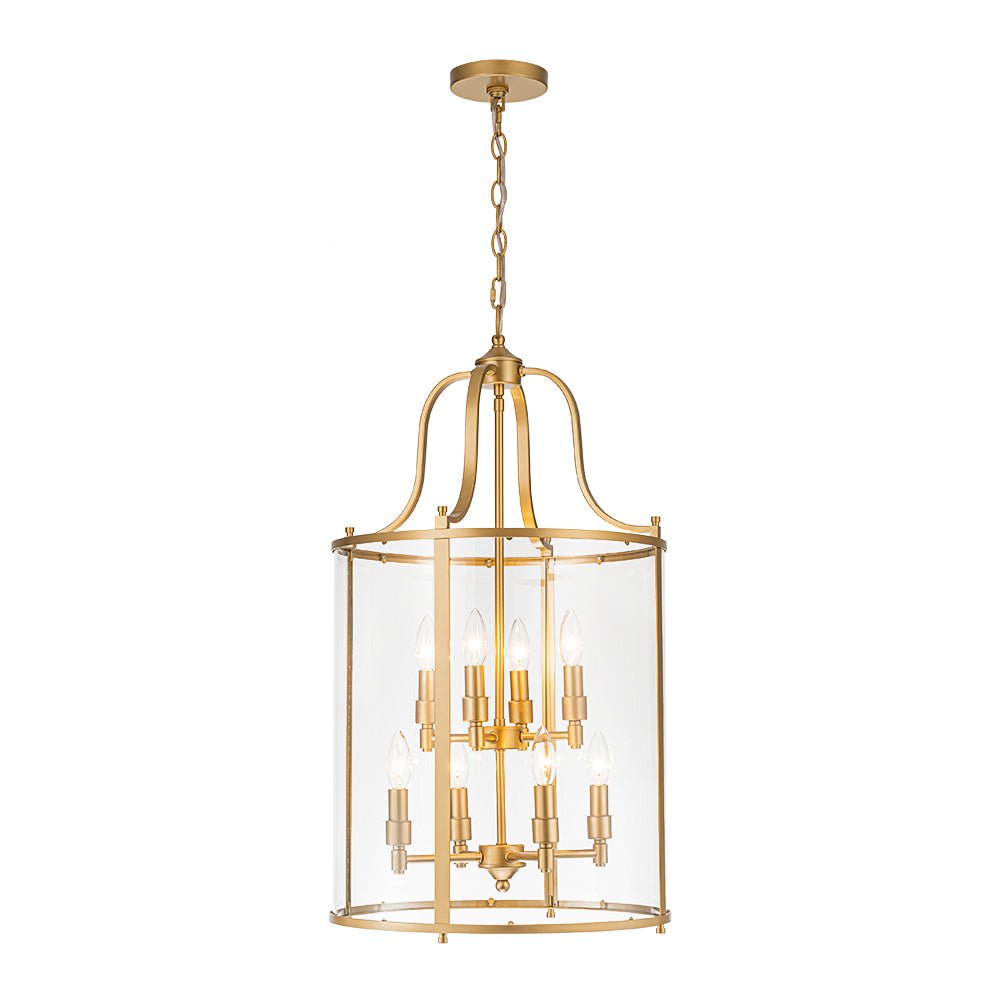 Norviah Traditional Glass Pendant Light - Lamp Copper