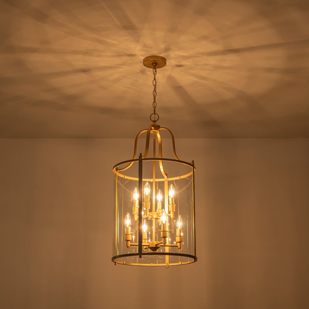 Norviah Traditional Glass Pendant Light - Lamp Copper