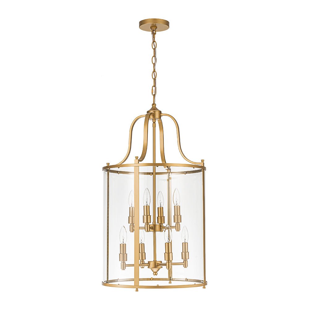 Norviah Traditional Glass Pendant Light - Lamp Copper
