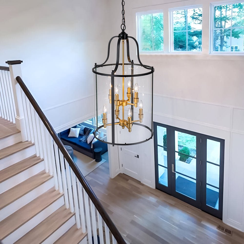 Norviah Traditional Glass Pendant Light - Lamp Copper