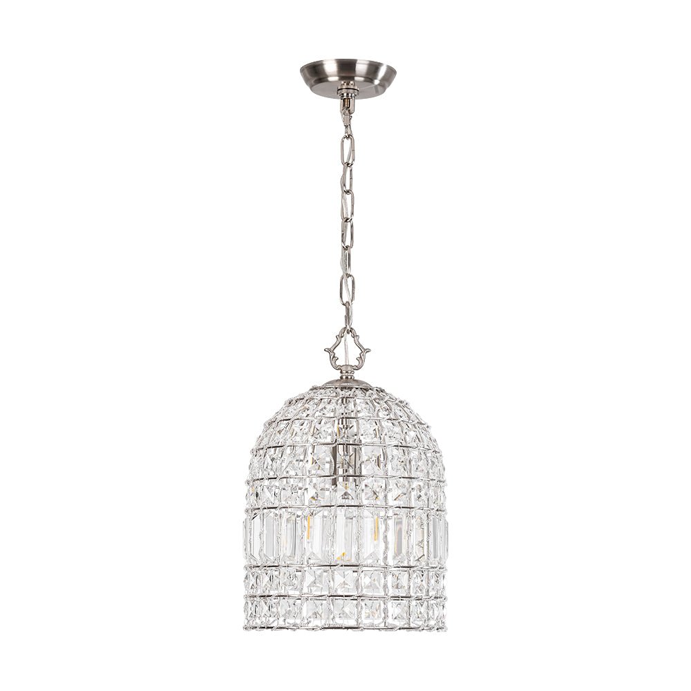 Elvora Antique Brass Crystal Chandelier - Lamp Copper
