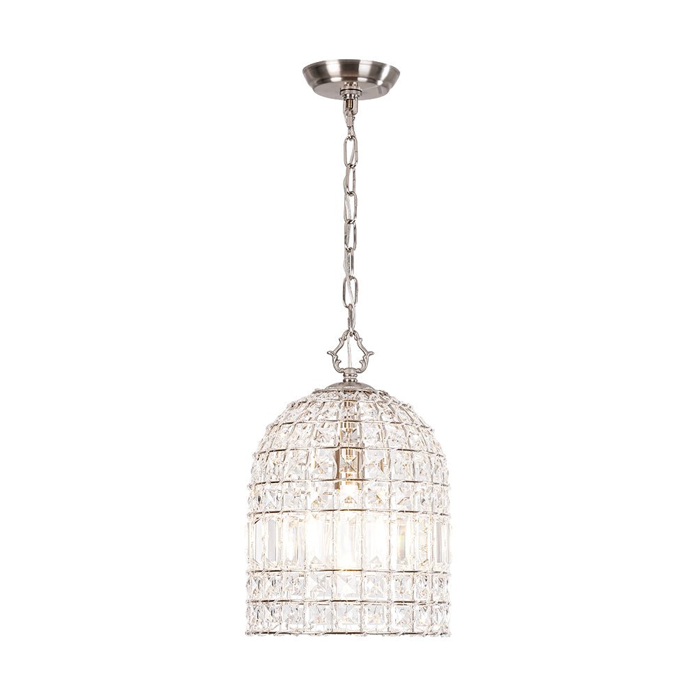 Elvora Antique Brass Crystal Chandelier - Lamp Copper