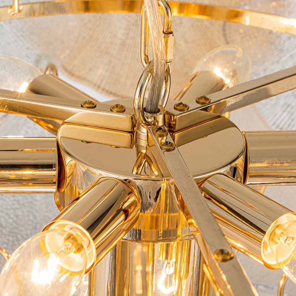 Raudur Postmodern luxury Glass Chandelier - Lamp Copper