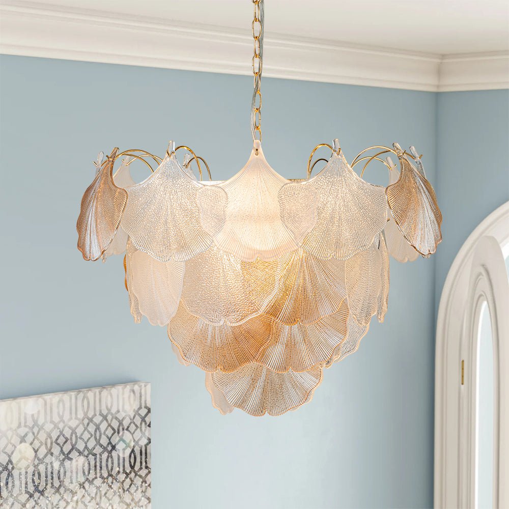 Raudur Postmodern luxury Glass Chandelier - Lamp Copper