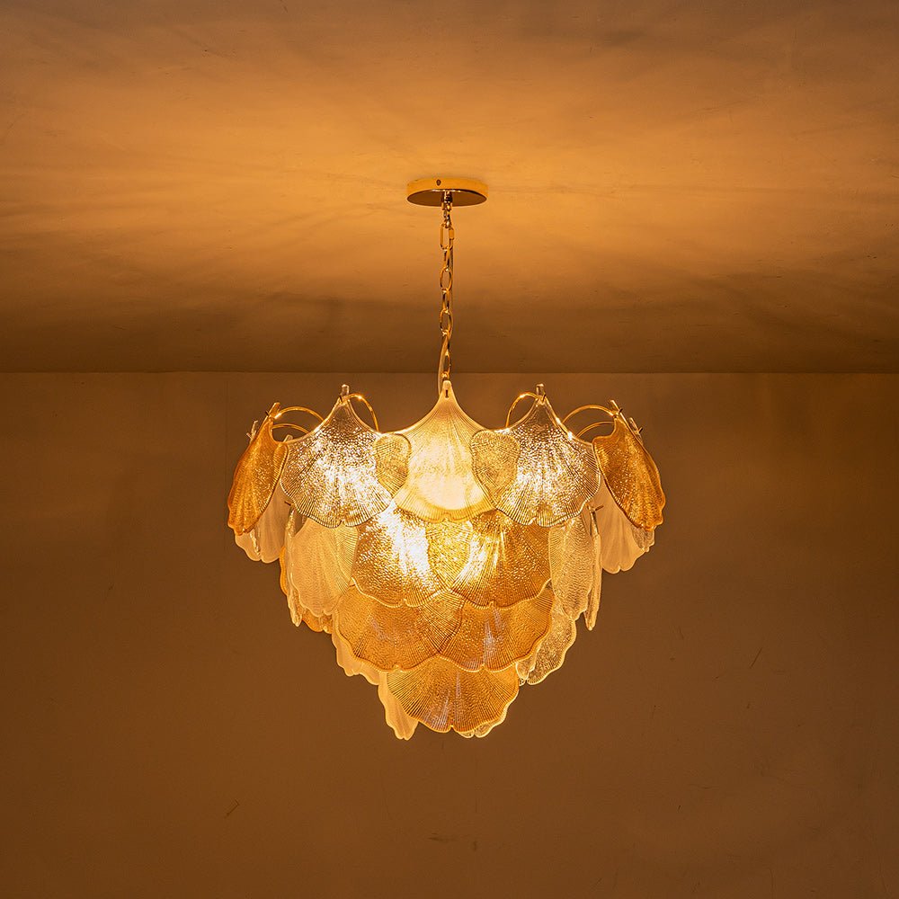 Raudur Postmodern luxury Glass Chandelier - Lamp Copper