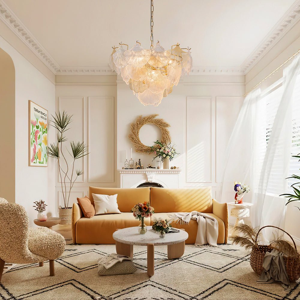 Yrring Postmodern luxury Glass Chandelier - Lamp Copper