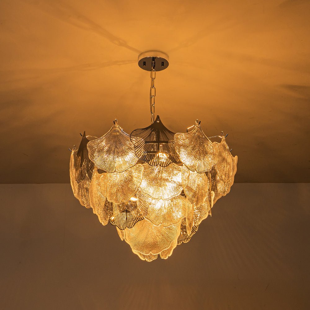 Yrring Postmodern luxury Glass Chandelier - Lamp Copper
