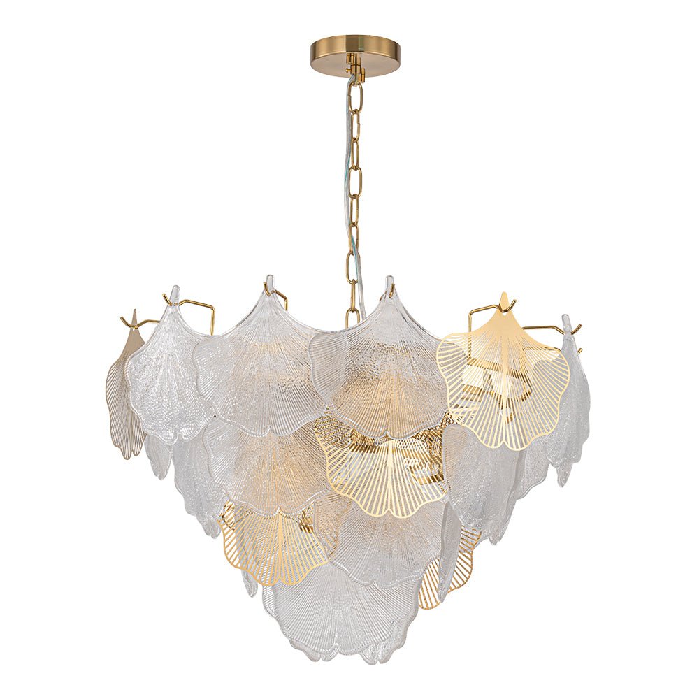 Yrring Postmodern luxury Glass Chandelier - Lamp Copper