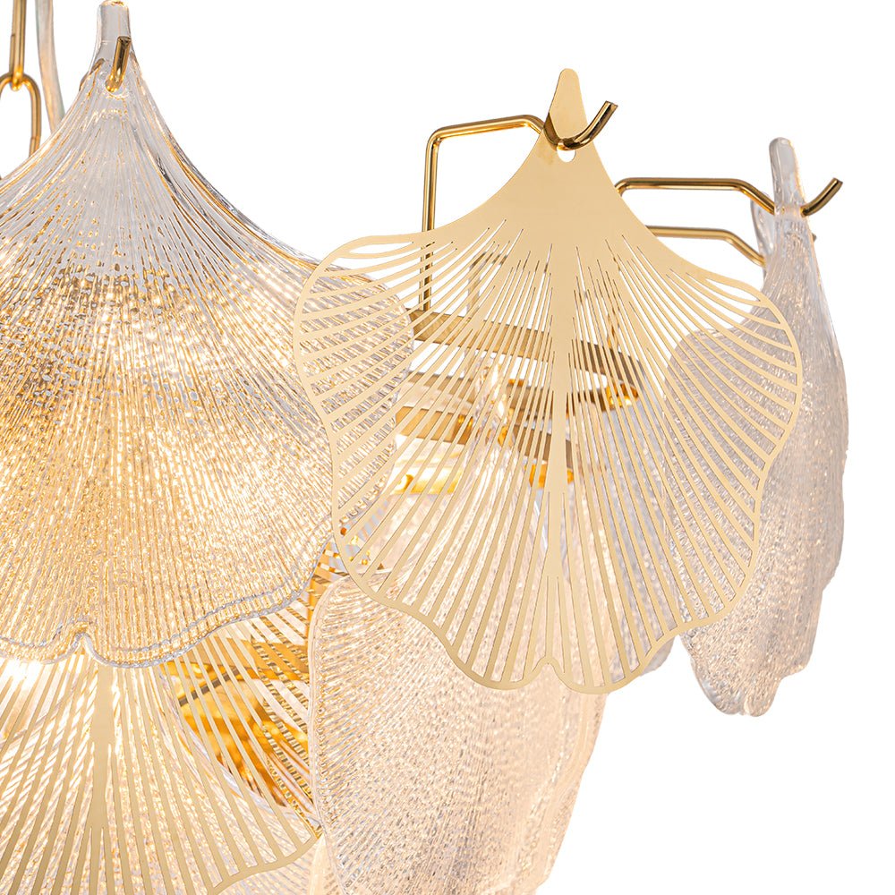 Yrring Postmodern luxury Glass Chandelier - Lamp Copper