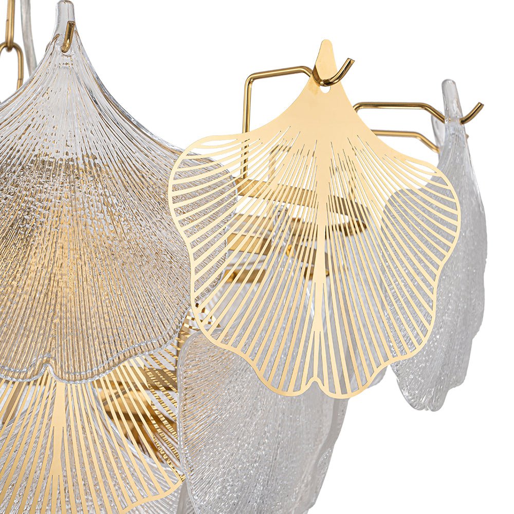 Yrring Postmodern luxury Glass Chandelier - Lamp Copper