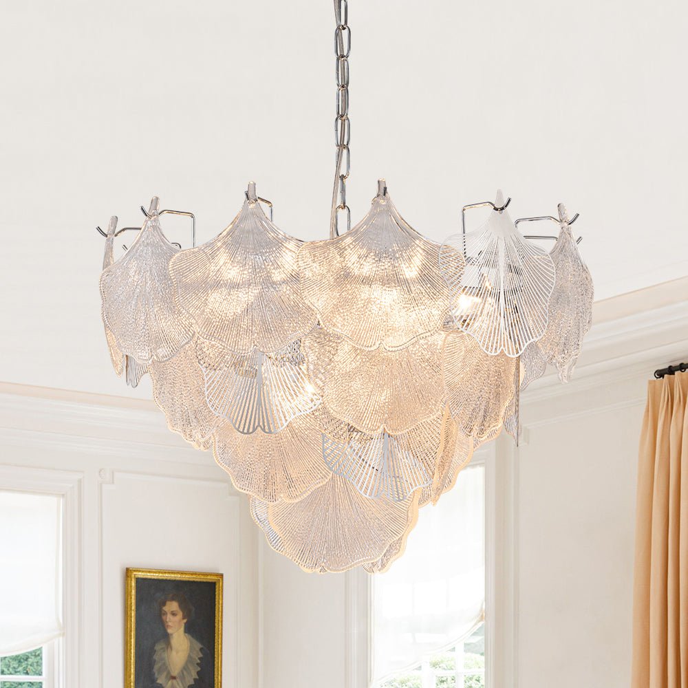 Yrring Postmodern luxury Glass Chandelier - Lamp Copper
